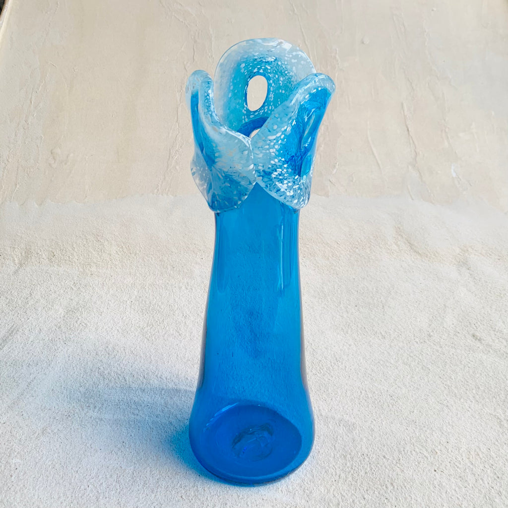 Blown glass - vase - 'surfin' safari'