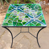 Dalle de Verre table ~ 60cm x 60cm square , 77cm high