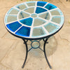 Dalle de Verre table ~ 60cm diameter, 77cm high