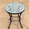 Dalle de Verre coffee table ~ 40cm diameter, 48cm high