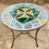 Dalle de Verre coffee table ~ 60cm diameter, 50cm high