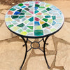 Dalle de Verre table ~ 60cm diameter, 77cm high