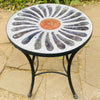 Dalle de Verre coffee table ~ 50cm diameter, 50cm high