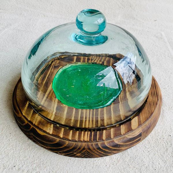 cloche board, small - 33cm diameter with glass cover