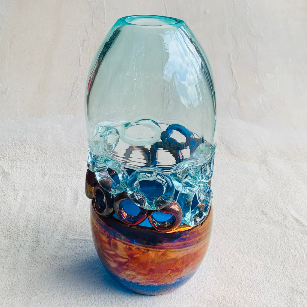 Blown glass - vase - mzunguko 2 - 'shani'