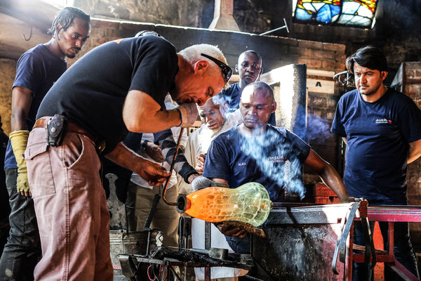 glass blowing demonstration