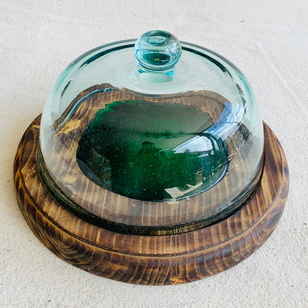 cloche board, small - 33cm diameter with glass cover