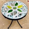 Dalle de Verre stool ~ 30cm diameter, 30cm high