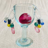 Blown glass - goblet 'Maasai' by Josja