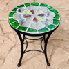 Dalle de Verre coffee table ~ 40cm diameter, 48cm high
