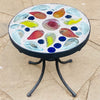 Dalle de Verre stool ~ 30cm diameter, 30cm high