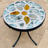 Dalle de Verre stool ~ 30cm diameter, 30cm high