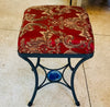 stool with cushion ~ 36cm square, 48cm high