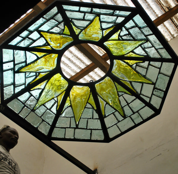 Dalle de Verre 'Sunlight' skylight ~ 1.4m dia