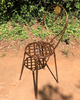 wrought iron chair ~ 35cm diameter seat, 49cm high