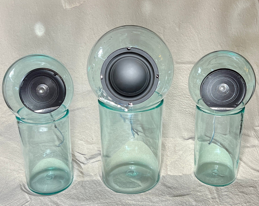 Blown glass - speaker bluetooth set