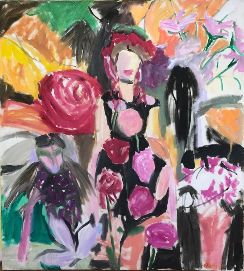 Painting - Mary Collis 'In Vogue' - oil on canvas - 97cm x 107cm 2021