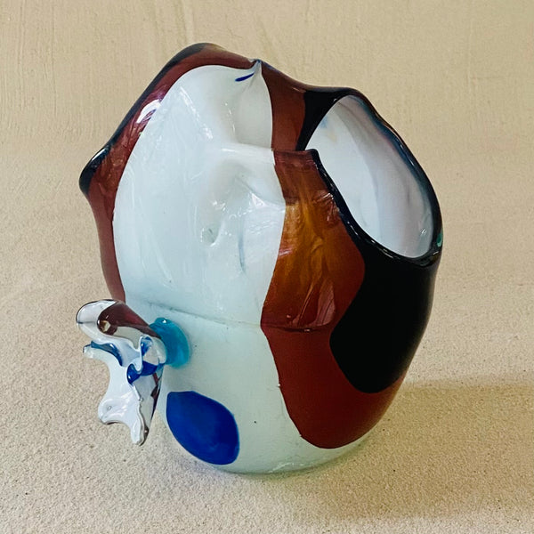 Blown glass - vase 25cm decorative tapered basket