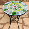 Dalle de Verre table ~ 60cm diameter, 77cm high
