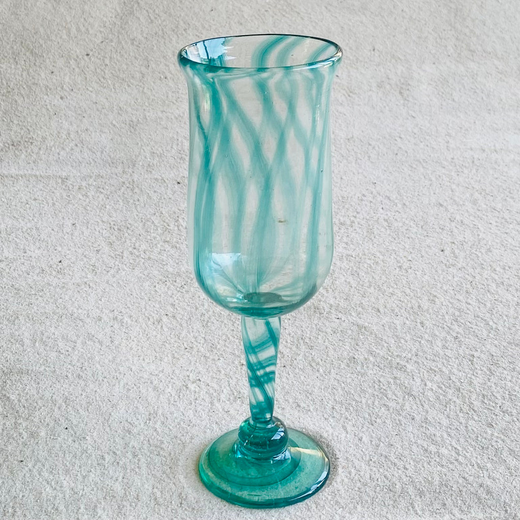 Blown glass - goblet (tall wine)