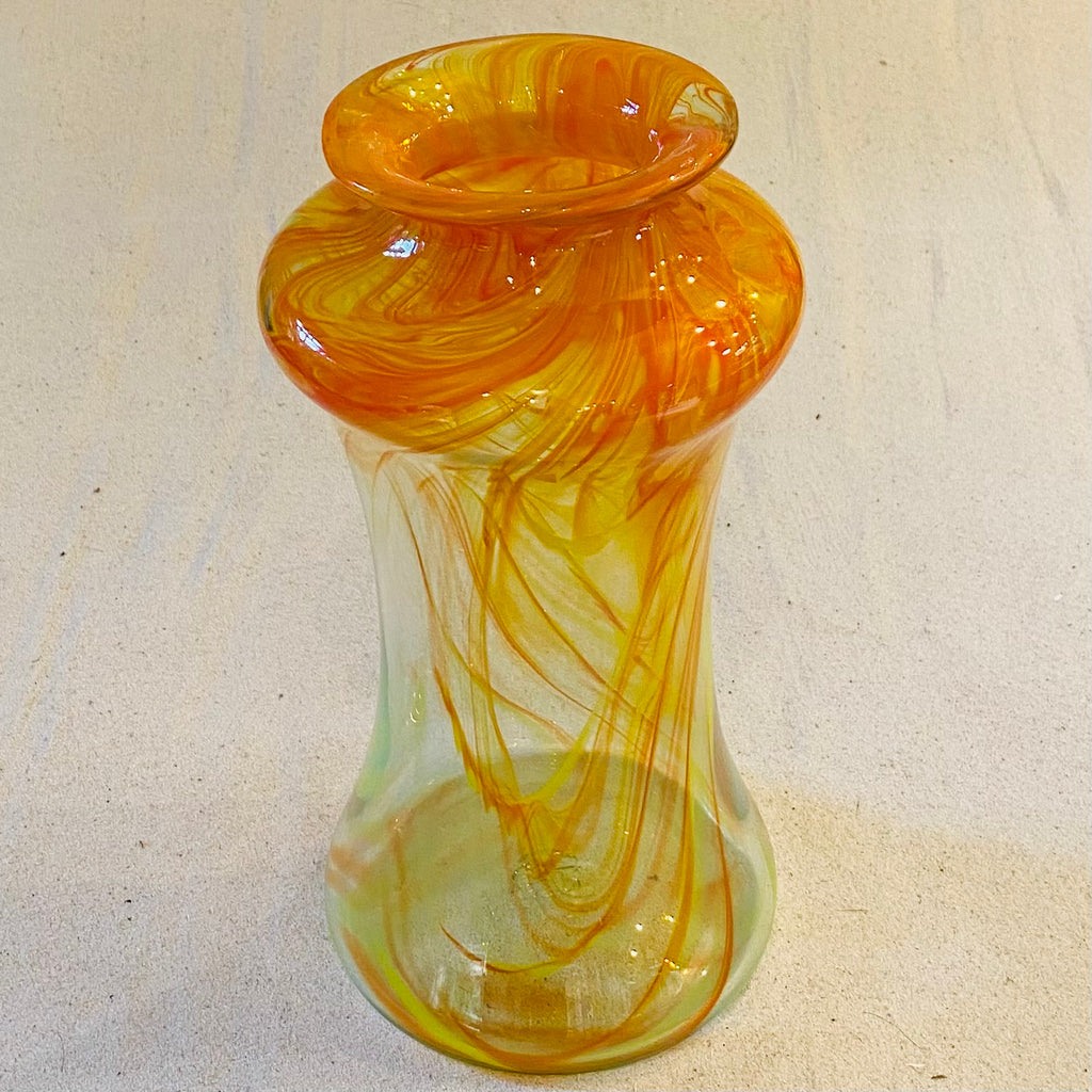 Blown glass - vase multifrit twist Chinoise