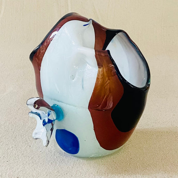 Blown glass - vase 25cm decorative tapered basket