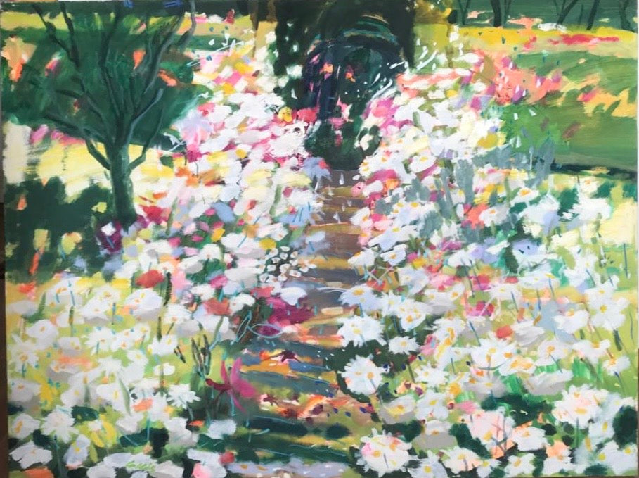 Painting - Mary Collis 'Vickys Path' - oil on canvas - 137cm x 105cm