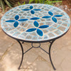 Dalle de Verre table ~ 80cm diameter, 77cm