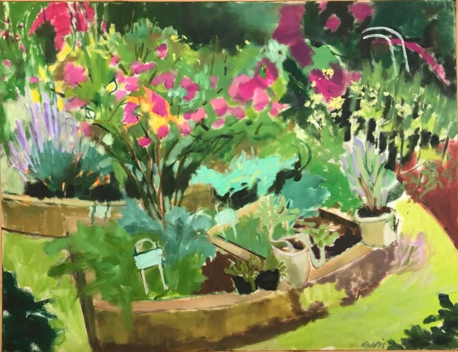 Painting - Mary Collis 'Physic Garden 1’ - oil on canvas - 109cm x 82cm 2022