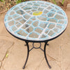 Dalle de Verre table ~ 60cm diameter, 77cm high