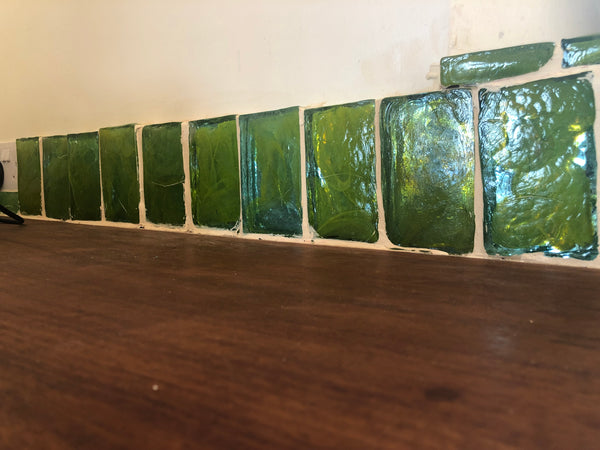 Dalle de Verre 'Kongo' splash back
