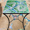 Dalle de Verre table ~ 60cm x 60cm square , 77cm high