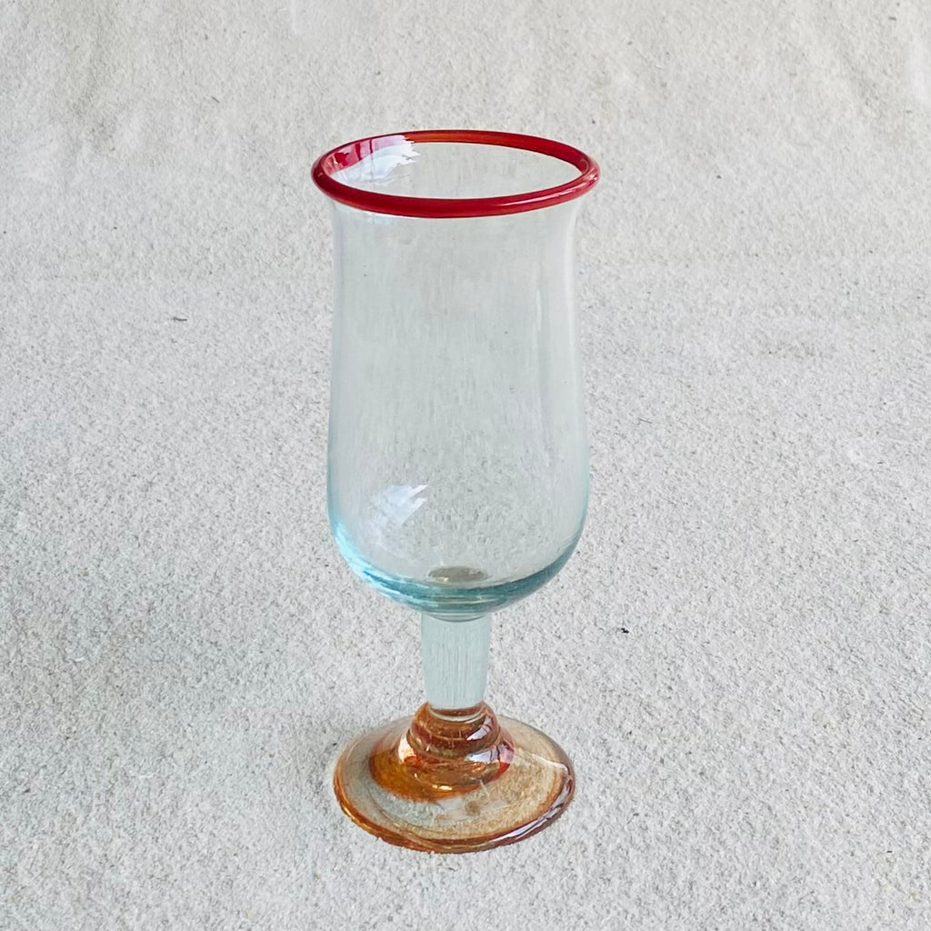 Blown glass - goblet (tall wine)