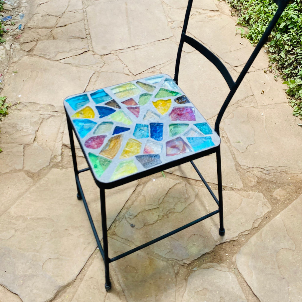 Dalle de Verre chair ~ 35cm seat, 49cm high