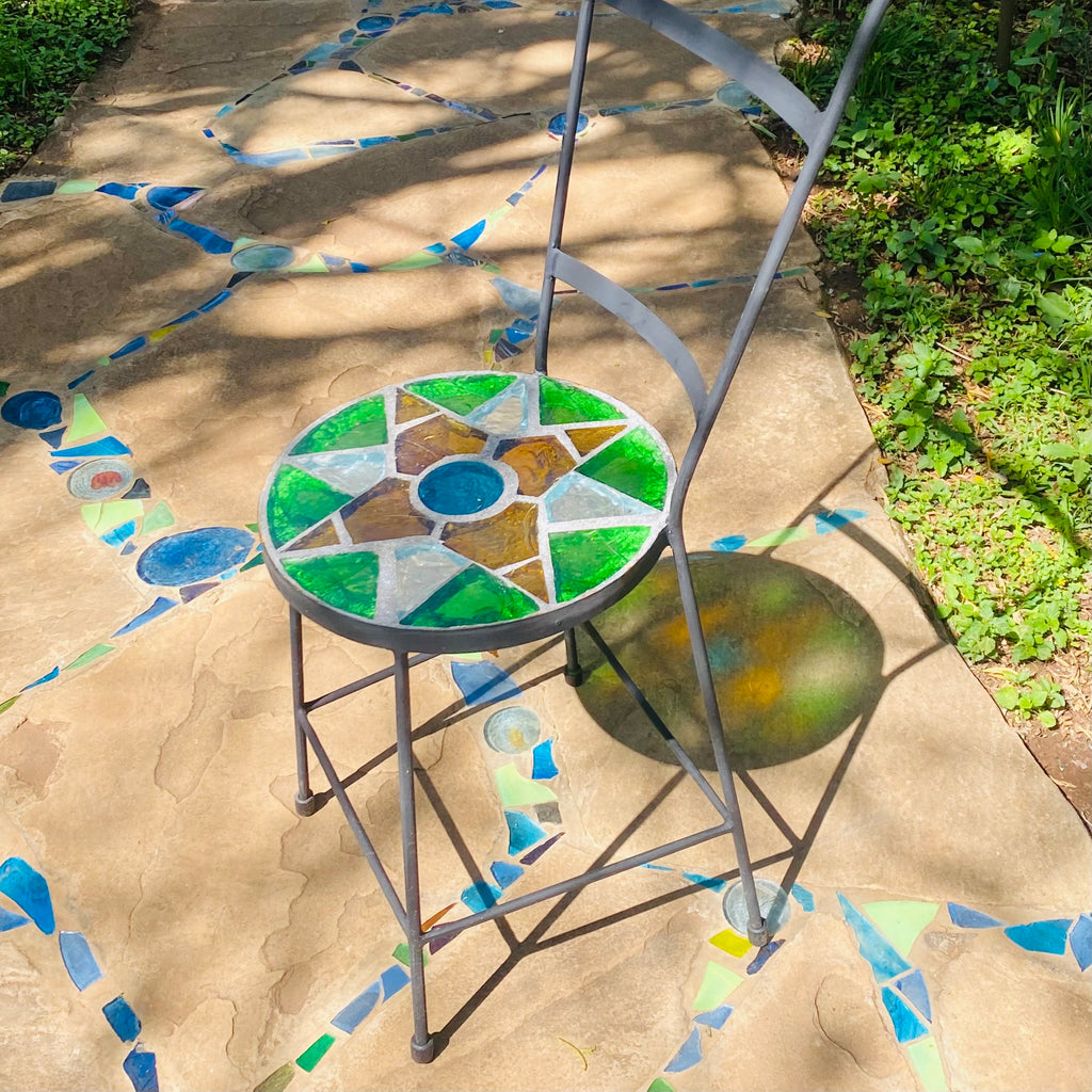 Dalle de Verre chair ~ 35cm seat, 49cm high