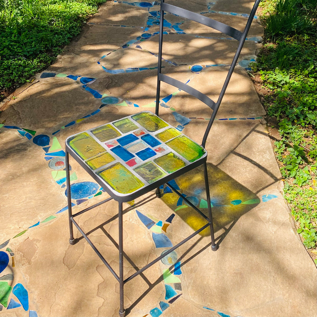 Dalle de Verre chair ~ 35cm seat, 49cm high