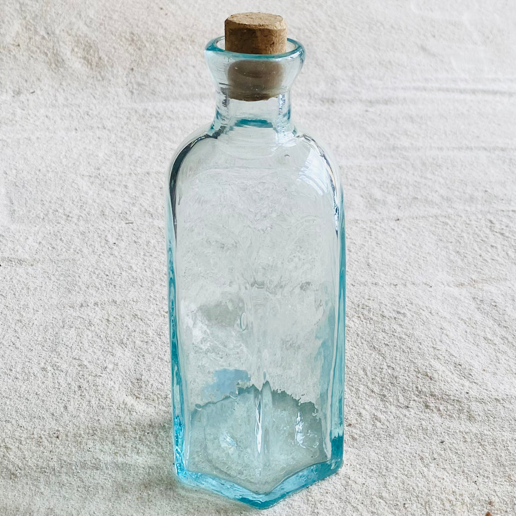 Blown glass - bottle (hexagon)