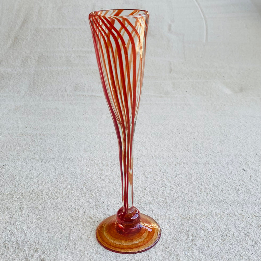 Blown glass - goblet (champagne flute)