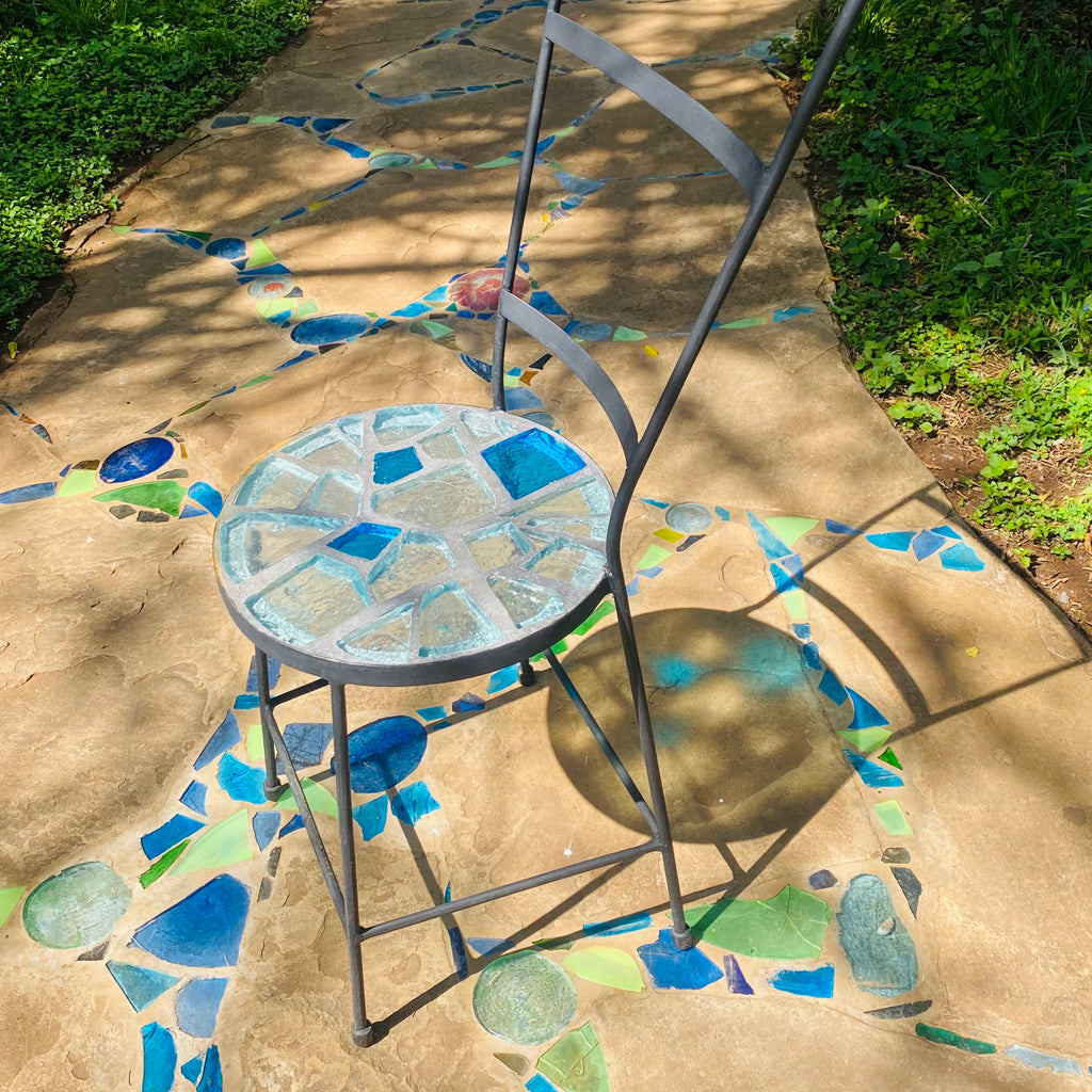 Dalle de Verre chair ~ 35cm seat, 49cm high