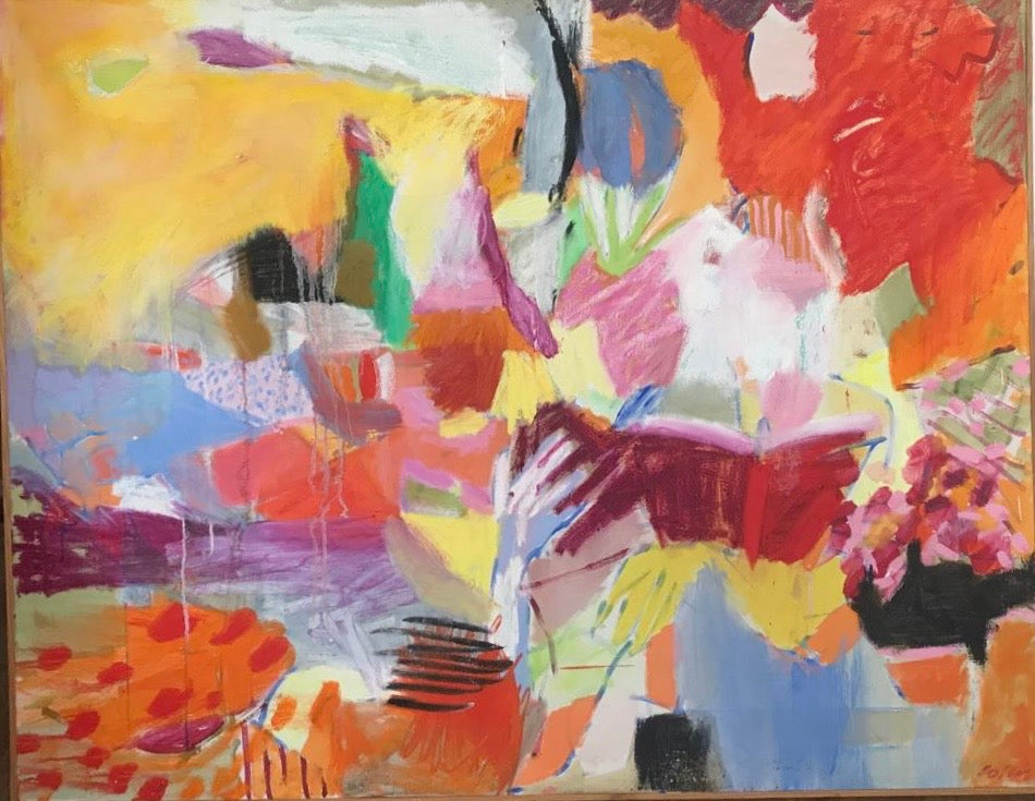 Painting - Mary Collis 'Reading' - oil on canvas - 145cm x 112cm 2021