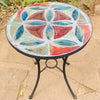 Dalle de Verre table ~ 60cm diameter, 77cm high