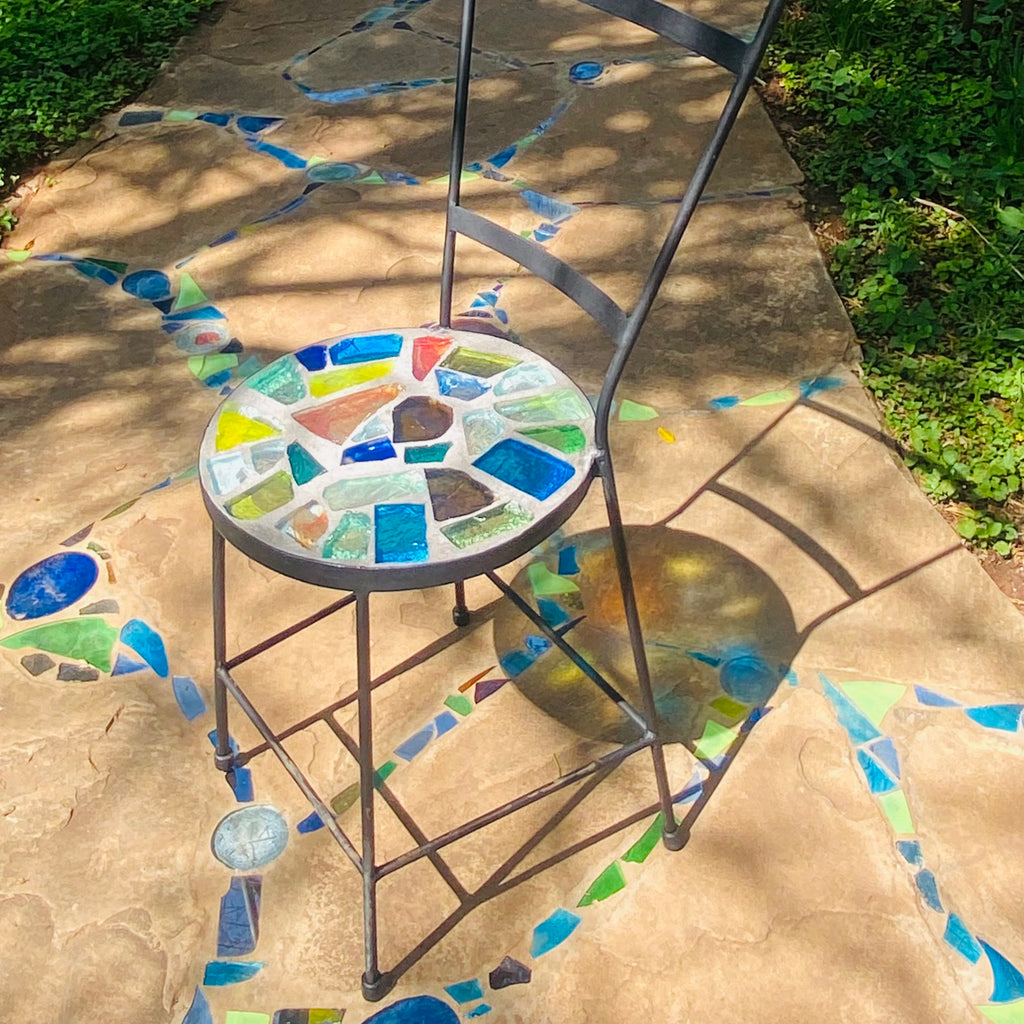 Dalle de Verre chair ~ 35cm seat, 49cm high