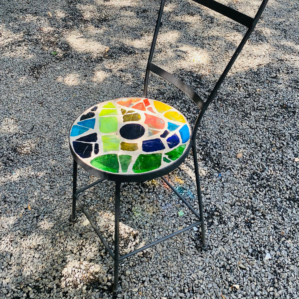 Dalle de Verre chair ~ 35cm seat, 49cm high