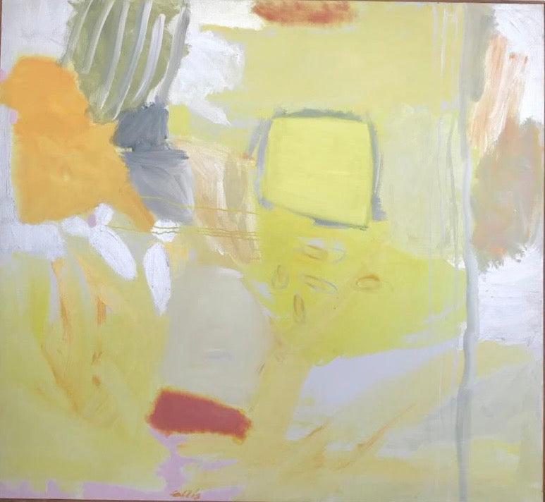 Painting - Mary Collis 'Hello Goodbye' - oil on canvas - 128cm x 117cm 2011