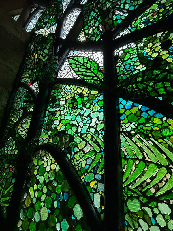 Dalle de Verre 'Gombe' panel ~ 140 sq m