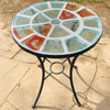 Dalle de Verre table ~ 60cm diameter, 77cm high