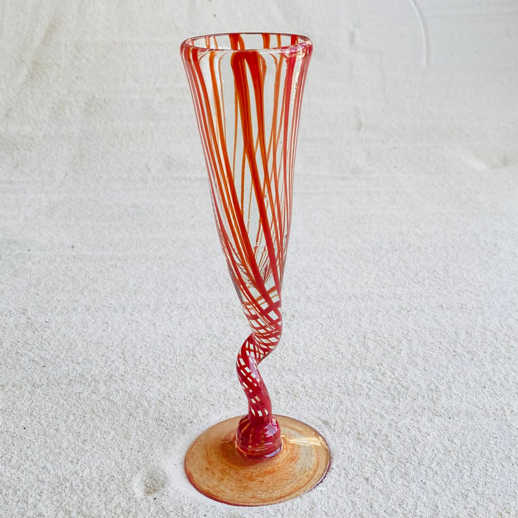 Blown glass - goblet (champagne flute)