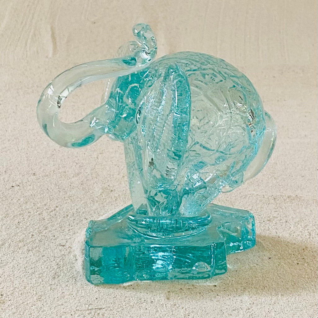 clear crackled elephant