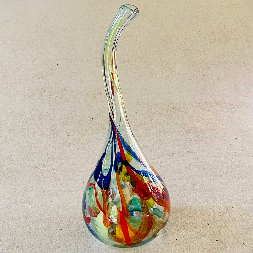 Blown glass - sculpture 50cm teardrop decorative drop