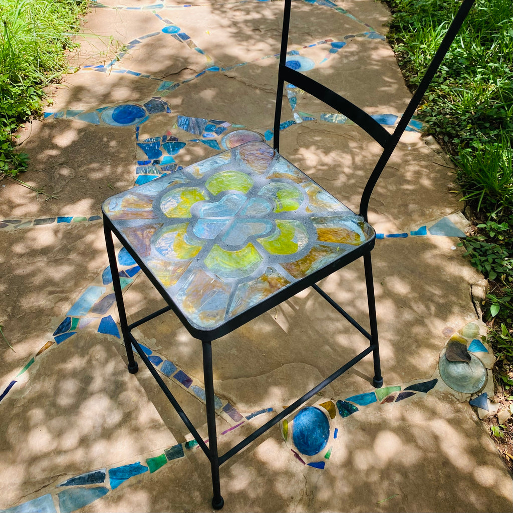 Dalle de Verre chair ~ 35cm seat, 49cm high